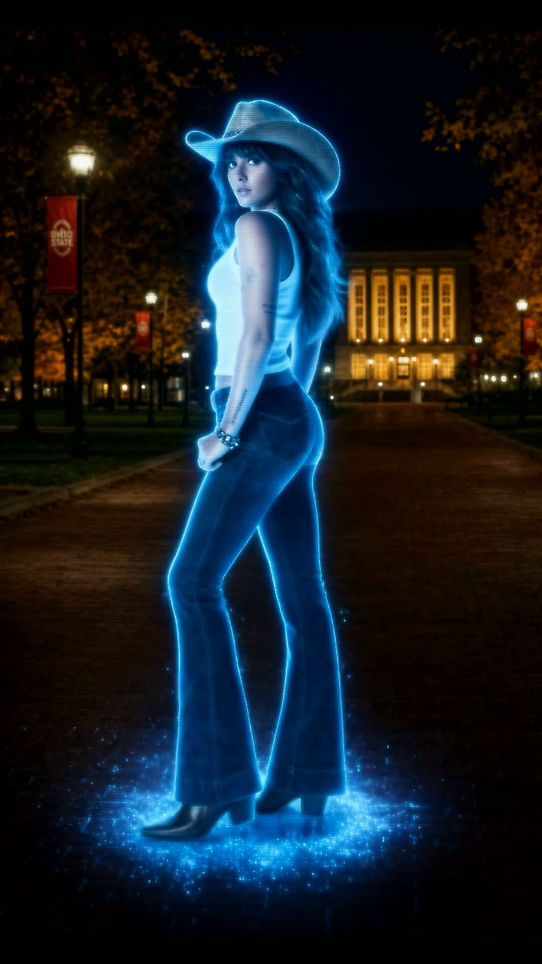 Cowgirl CC holographic 360° preview at the OSU Oval