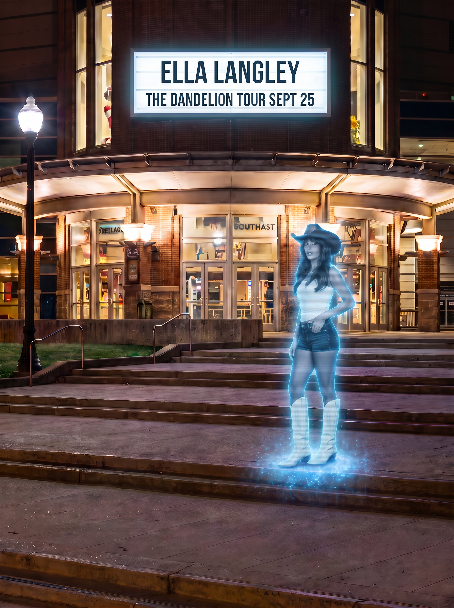 Cowgirl CC holographic preview outside the Schottenstein Center